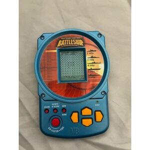 2002 Hasbro MB Electronic Handheld Battleship Game Vintage Blue 04633 Classic